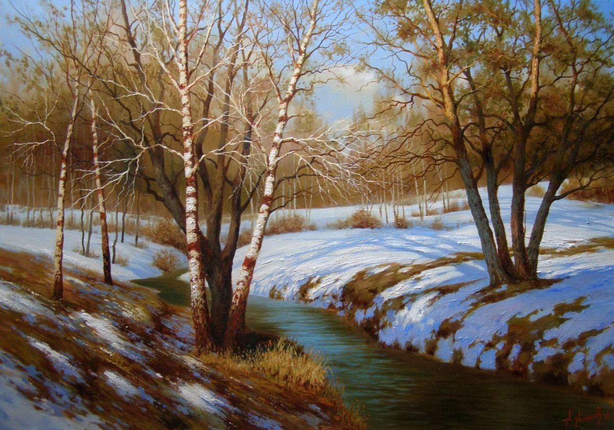 Станислав Брусилов Весна пейзаж