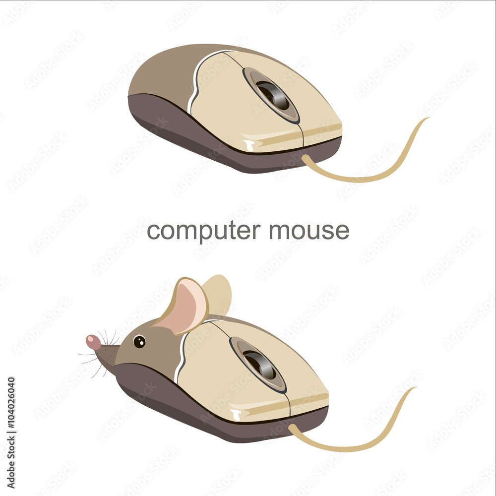 Мышь компьютерная для распечатывания на принтере