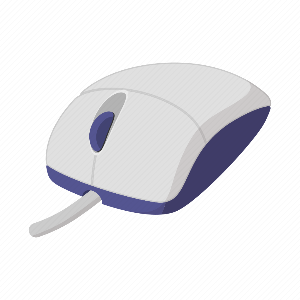 Мышь от компьютера на белом фоне