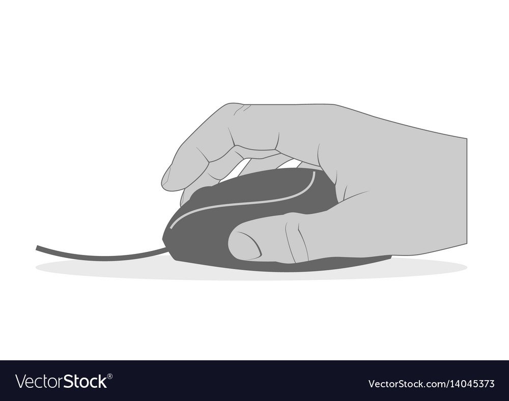 Компьютерная мышка вид сверху