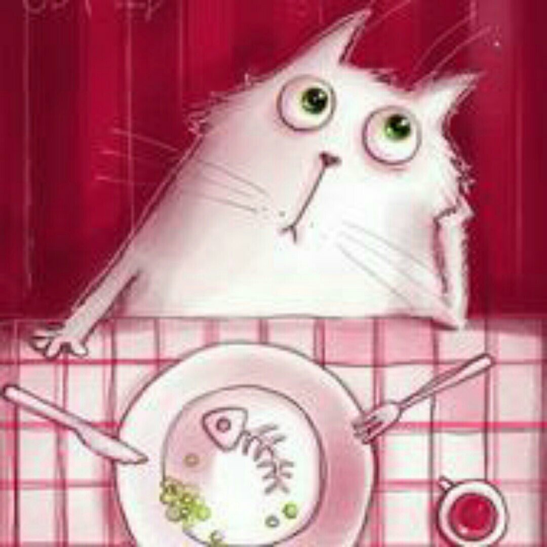 Доброе утро котики Рисованные