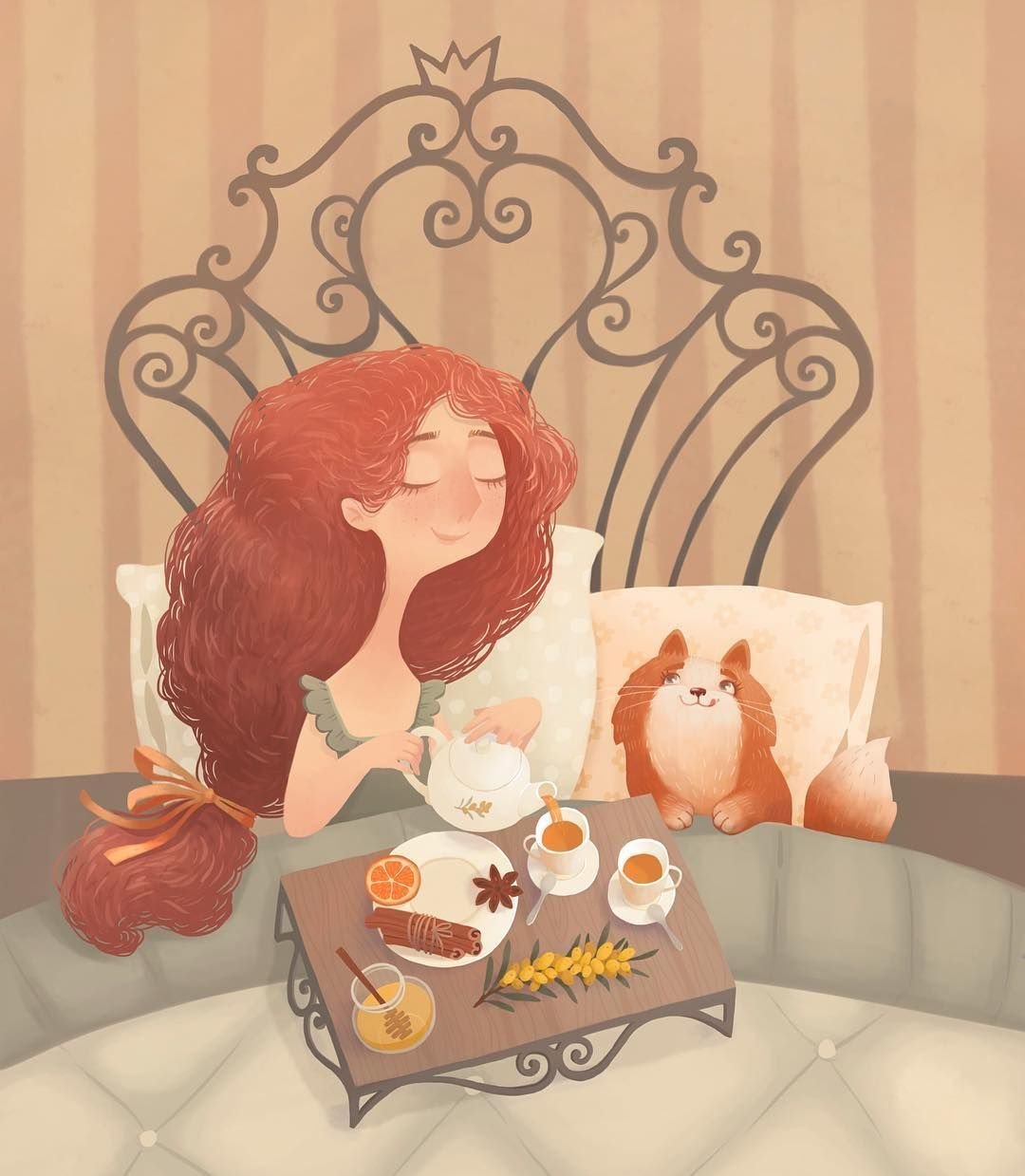 Чашка кофе акварель