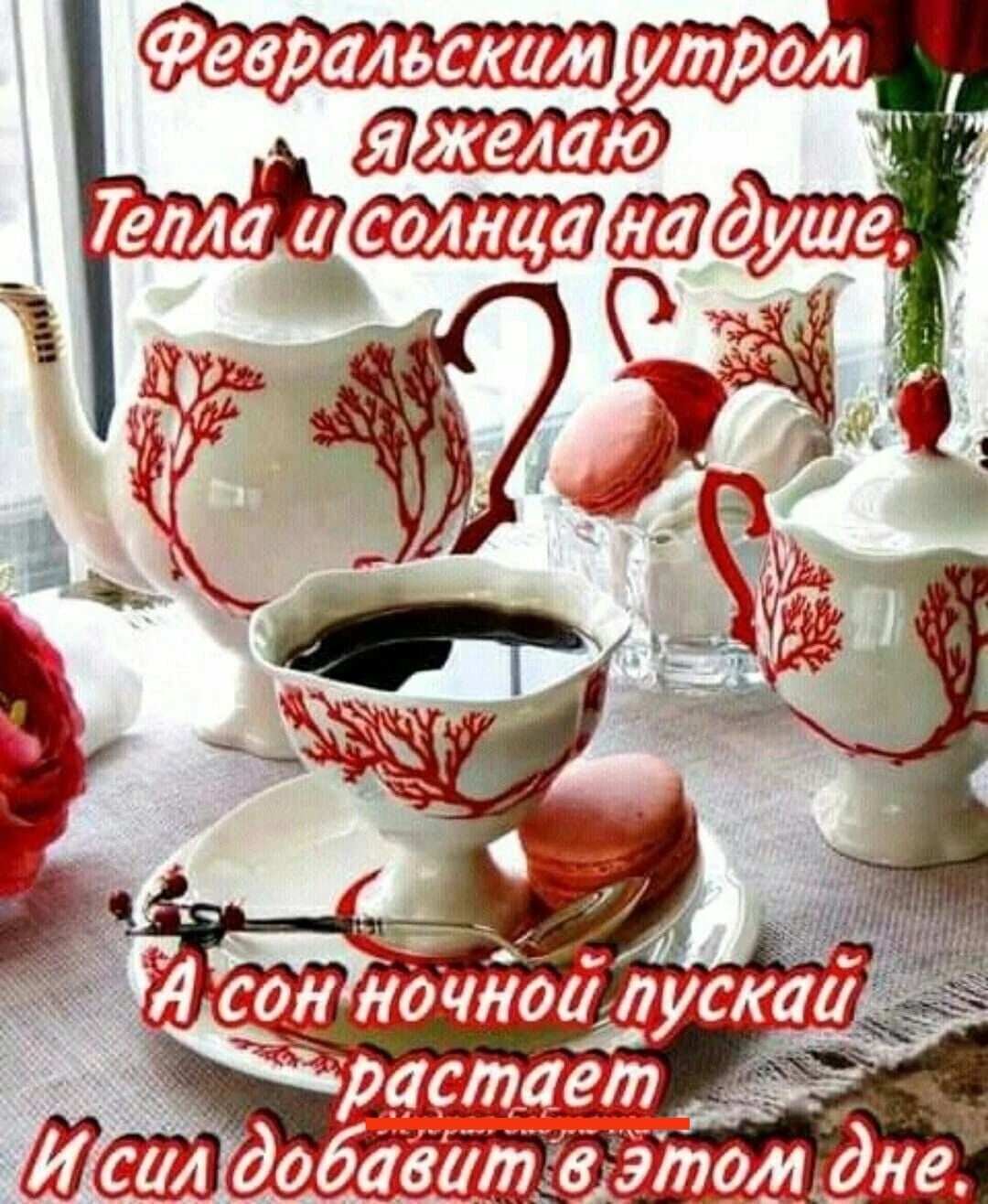 Доброе утро зимние цветы