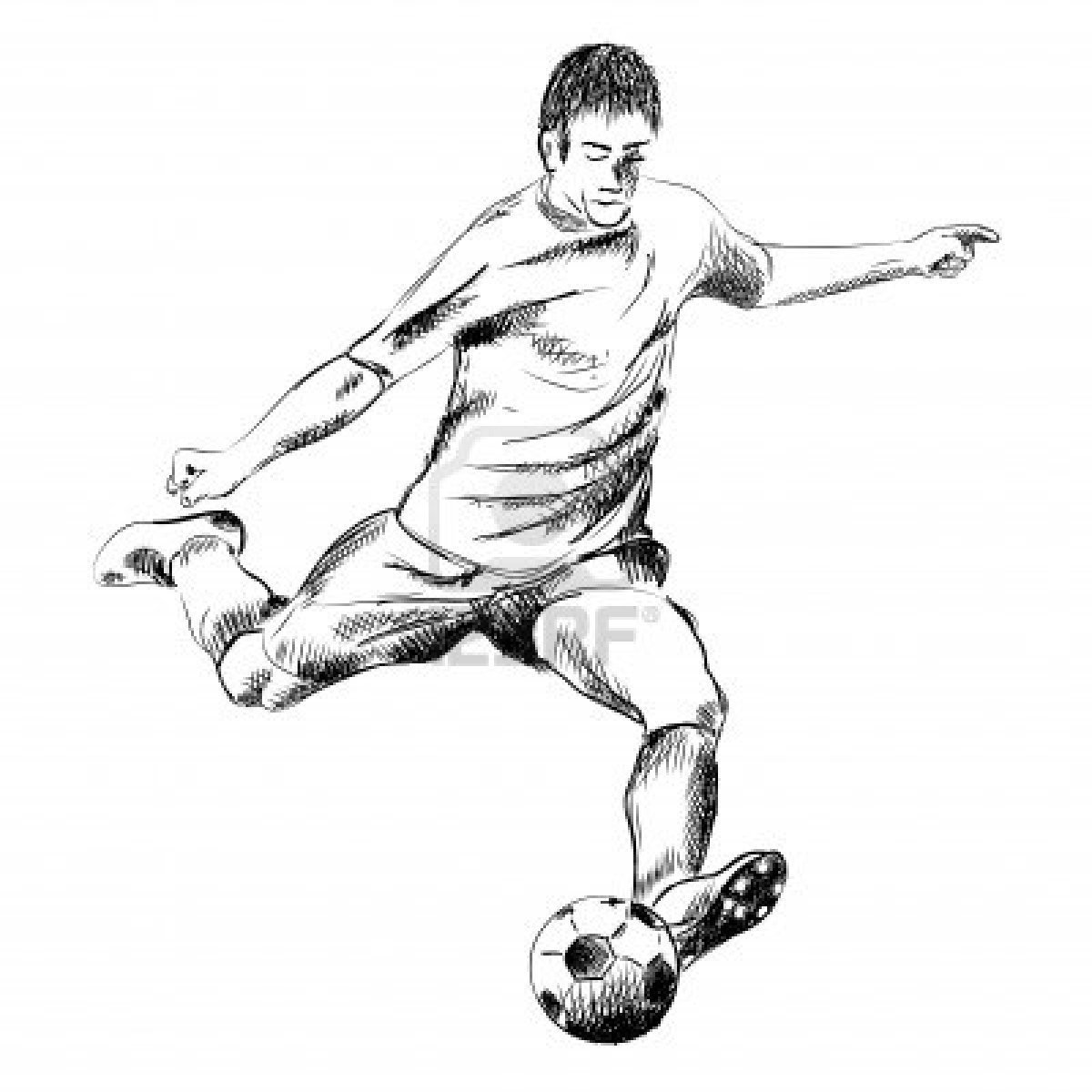 Набросок футболиста