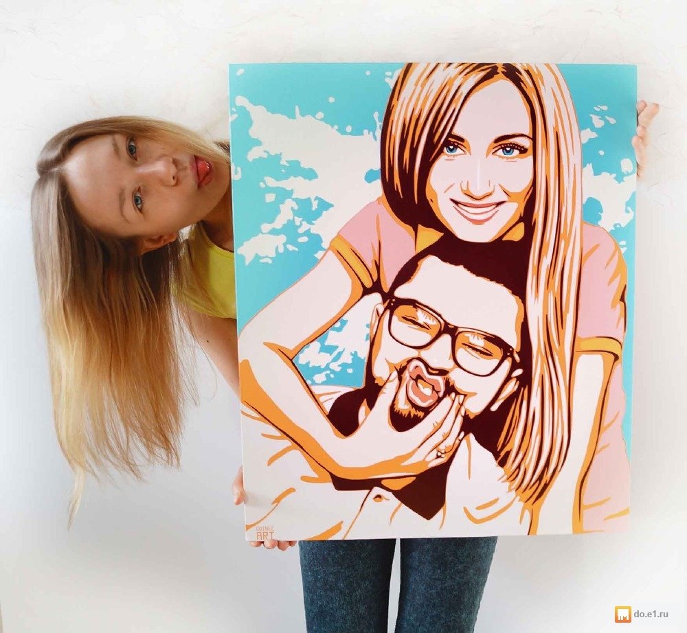 Портрет на холсте в подарок
