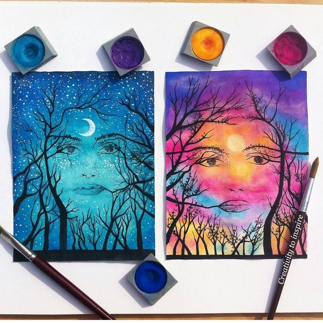 Идеи для рисования красками