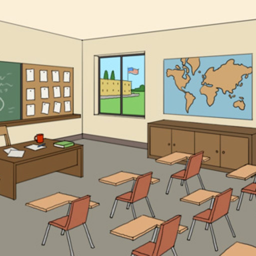 Мультяшный класс в школе