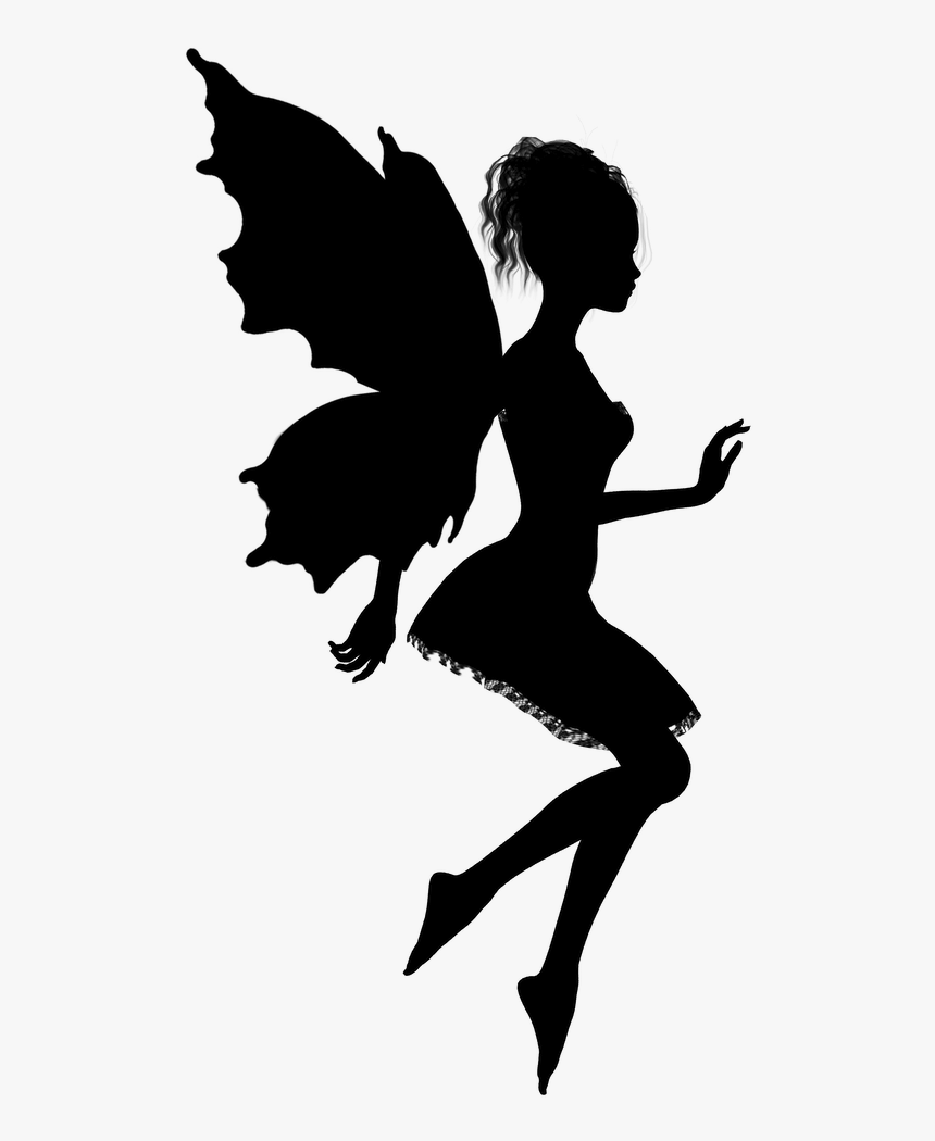 Силуэт феи для вырезания