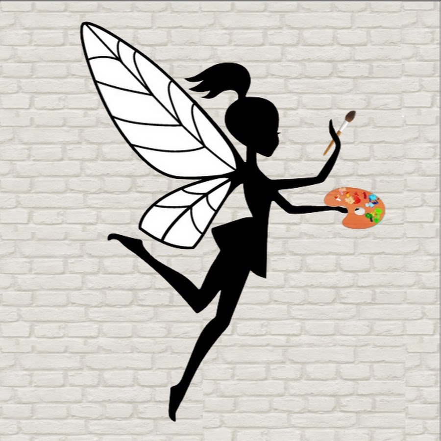 Силуэт феи с крыльями