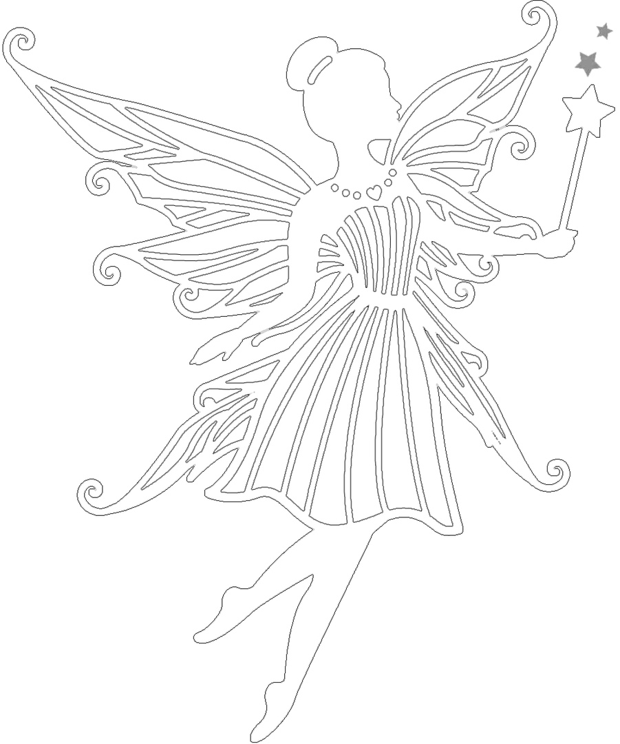 Фея трафарет для вырезания