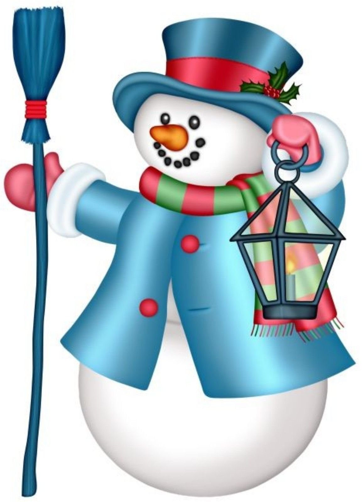 Снеговик с метлой