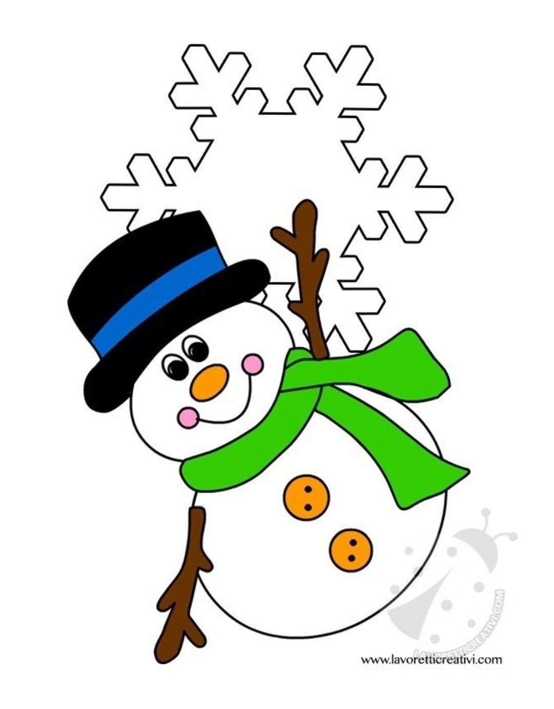 Снеговик значок