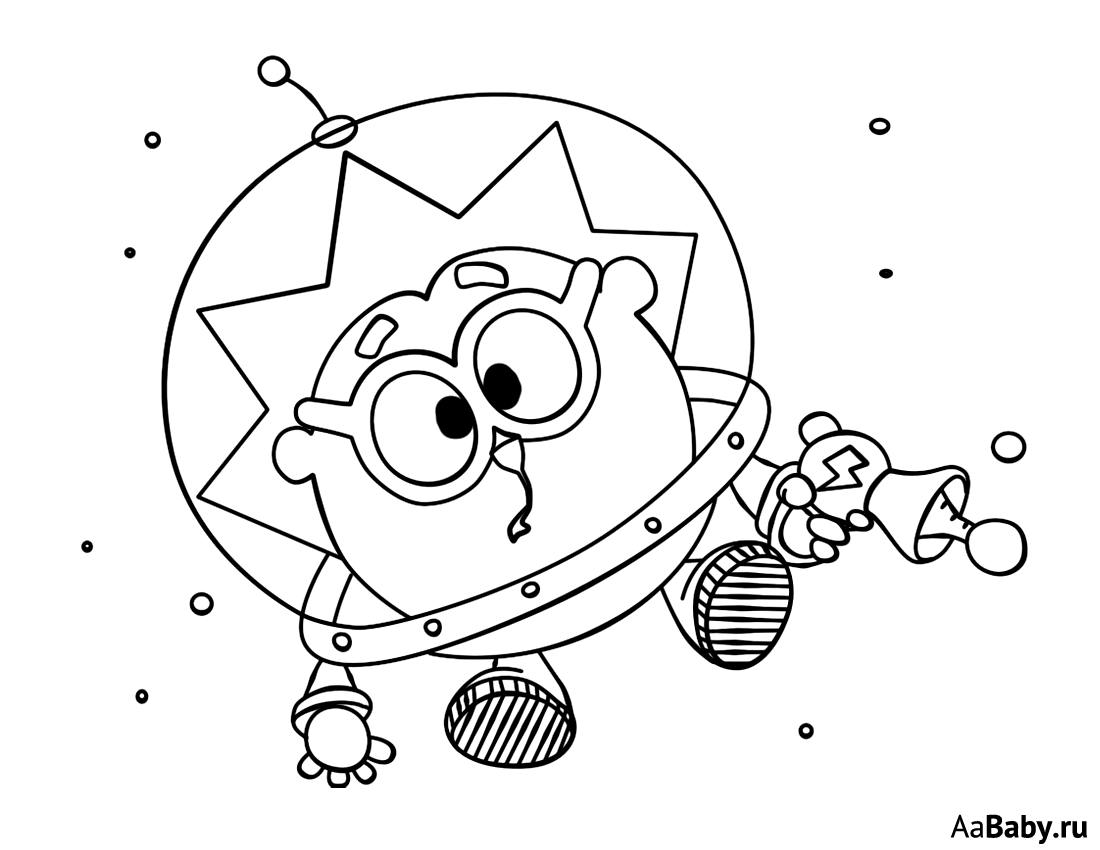 Раскраска. В космосе