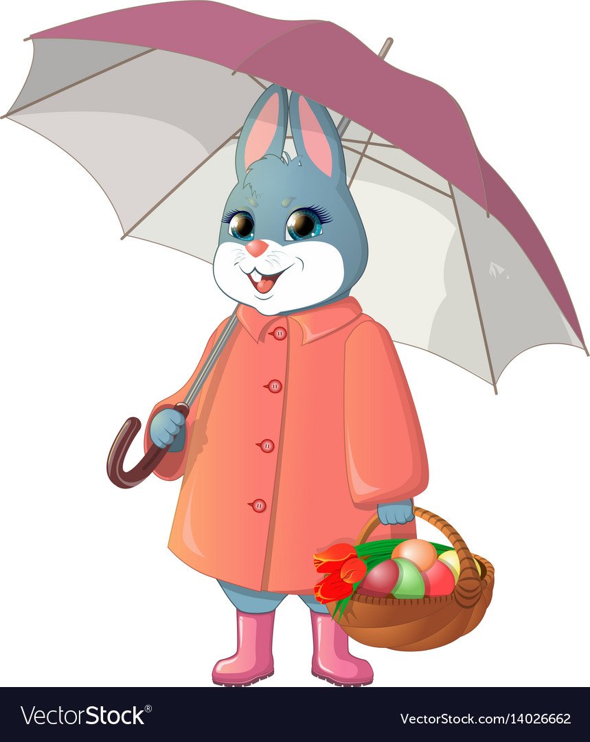 Заяц под зонтом