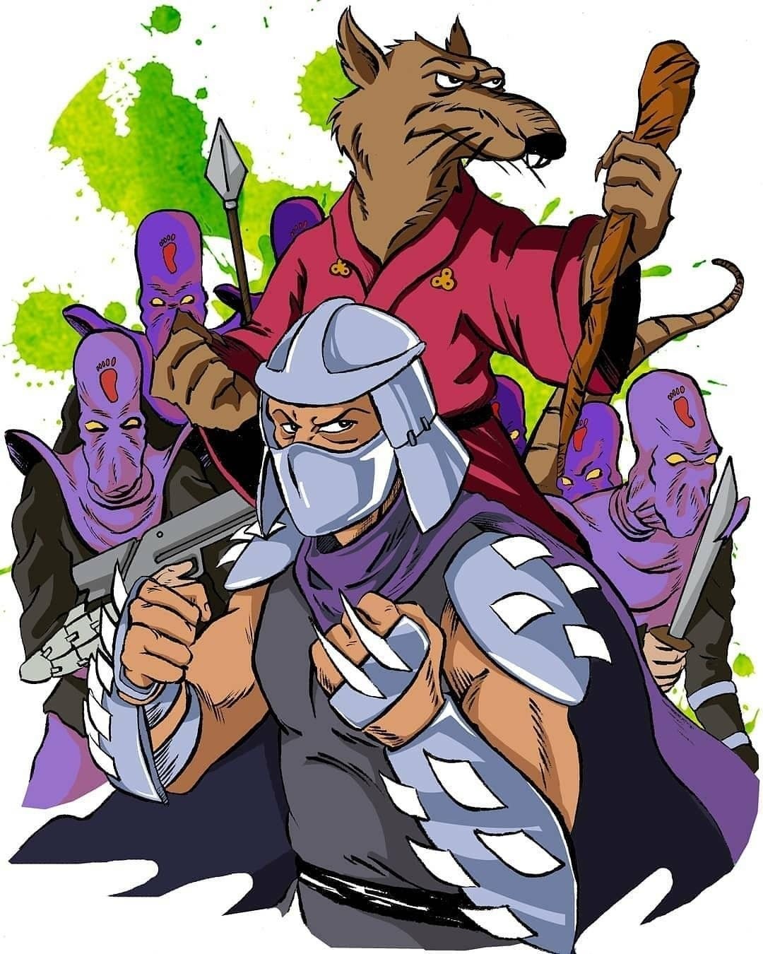 Шреддер Черепашки ниндзя 1987 арт