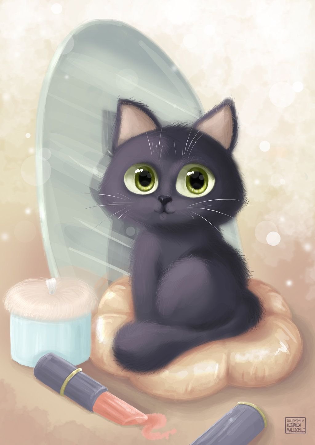 Милые мультяшные котята