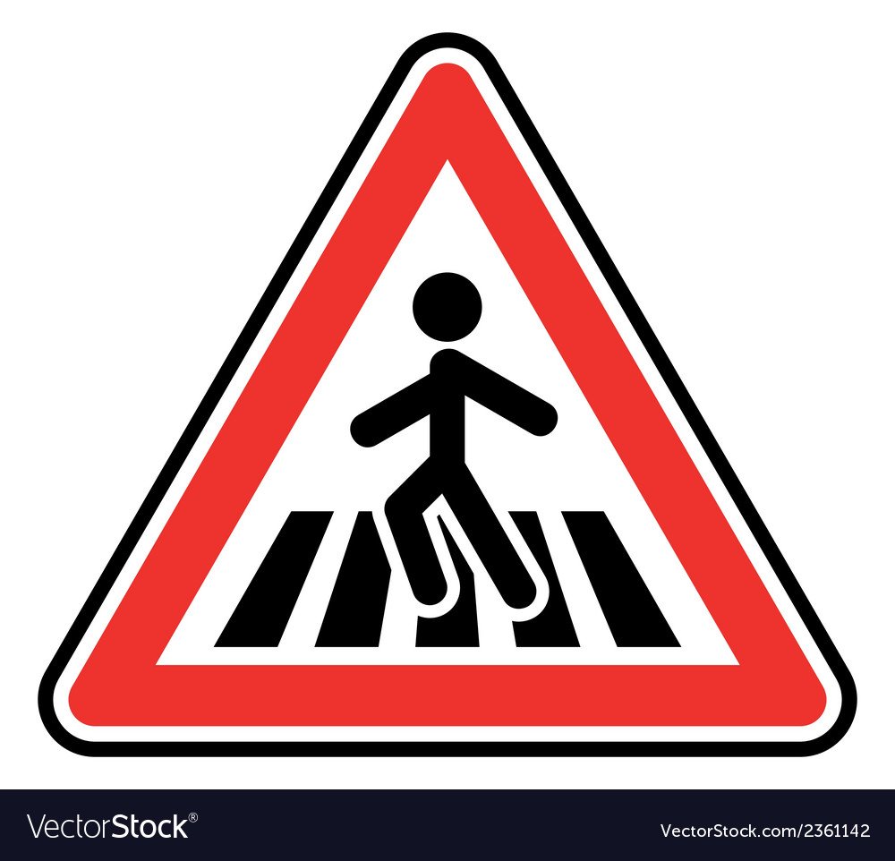 Знак пешеходный переход