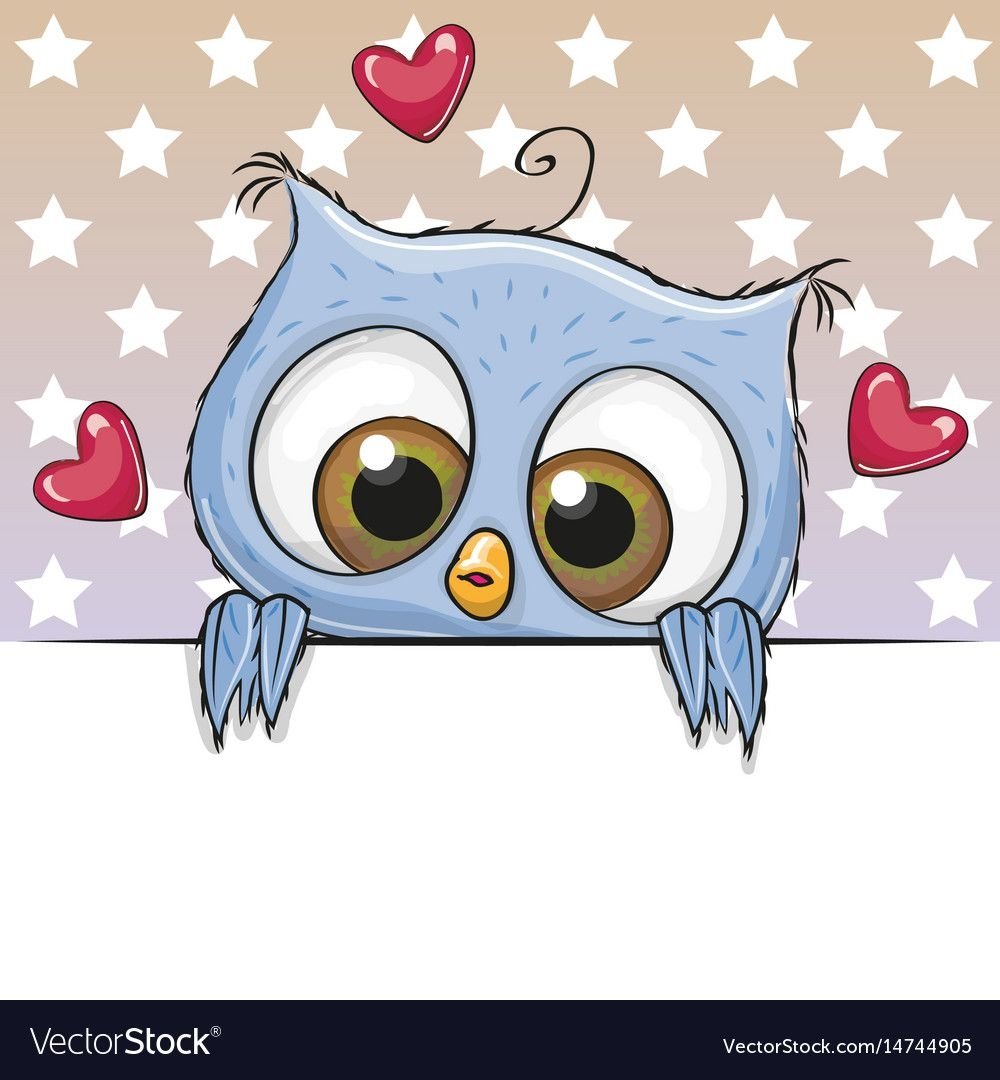 Рисунок Сова со звездами