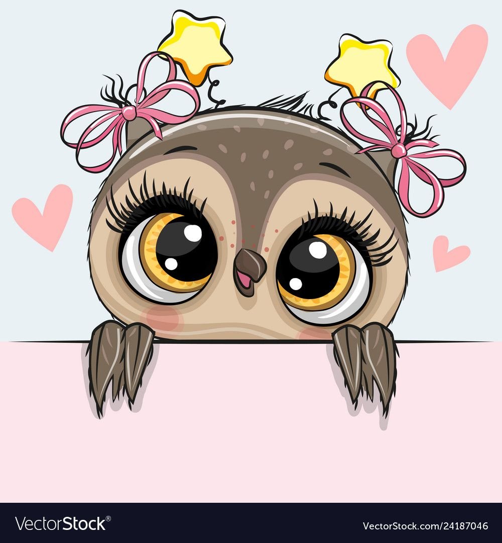 Совы мультяшные прикольные