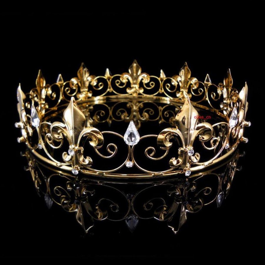 Диадема корона Королевская Золотая
