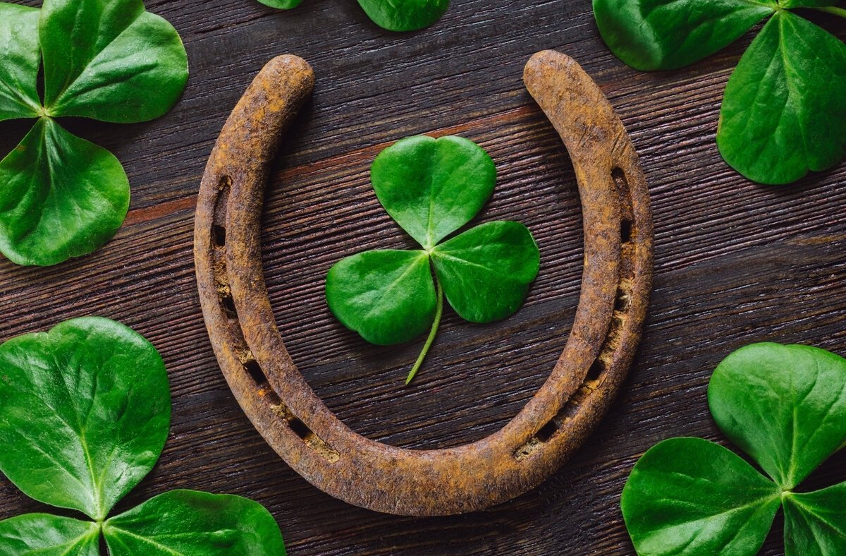 Четырехлистный Клевер с подковой