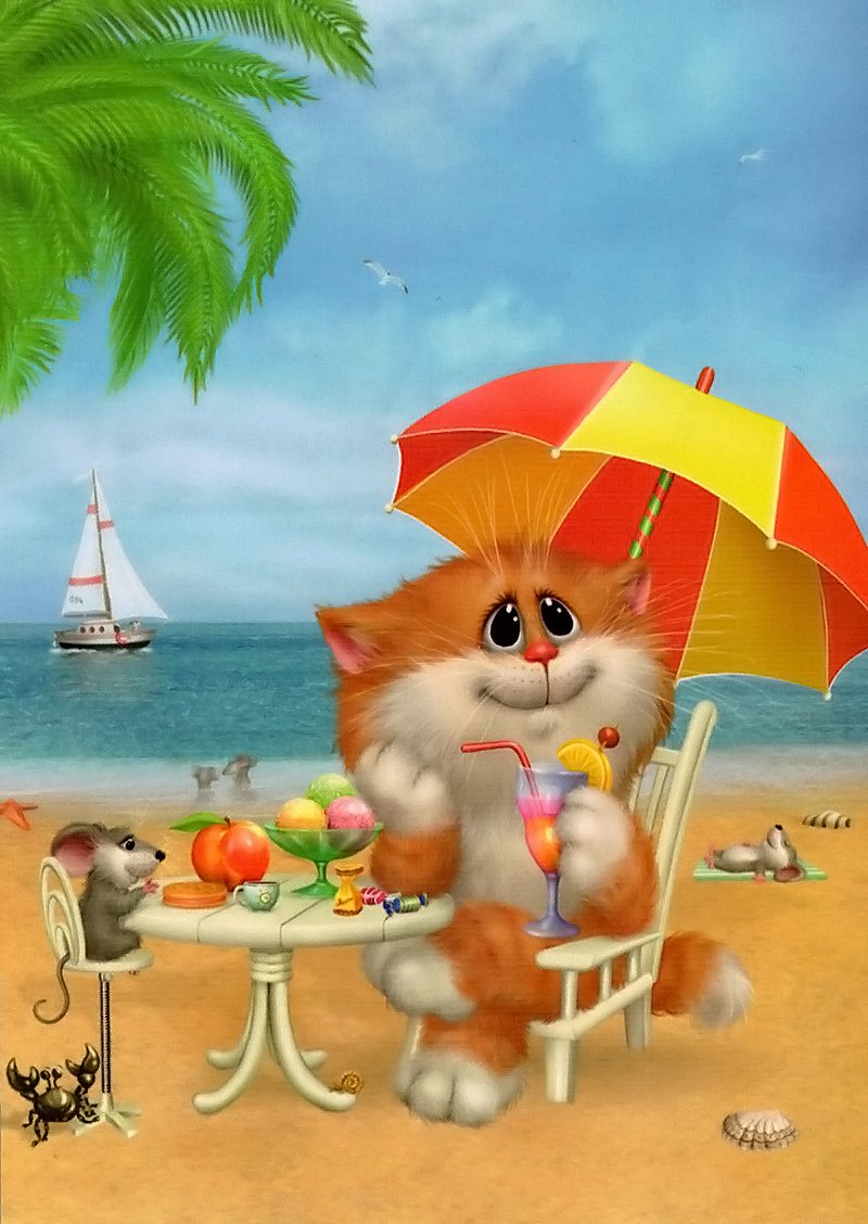 Картины Алексея Долотова коты