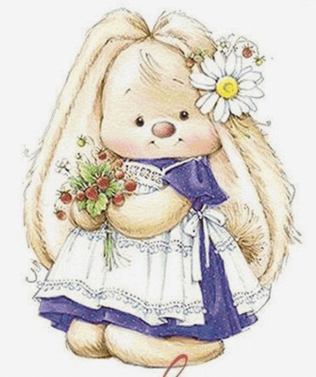 Зайчик для скрапбукинга