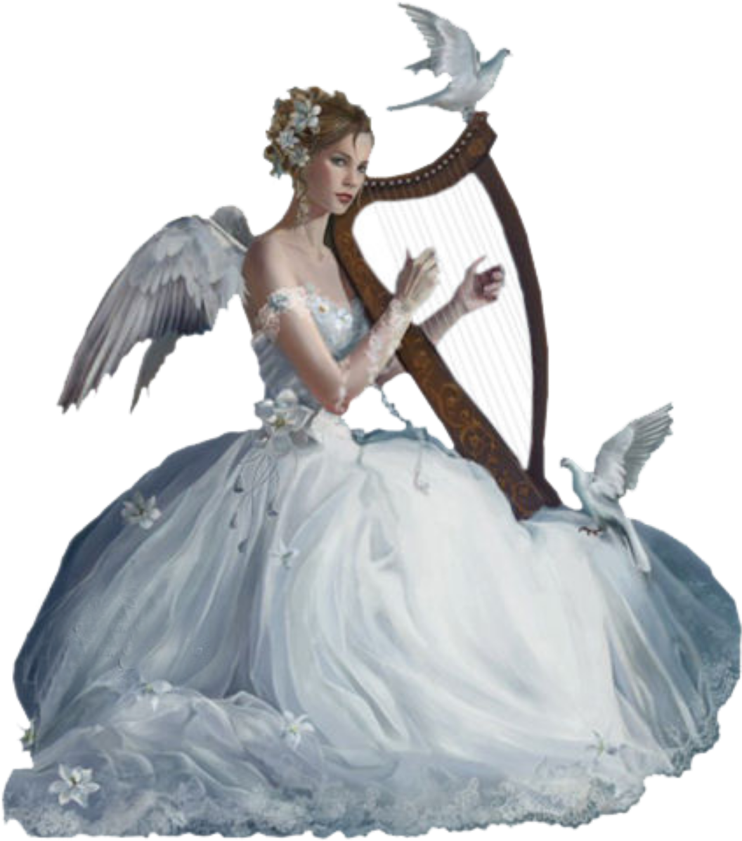Музыкальная Фея на прозрачном фоне