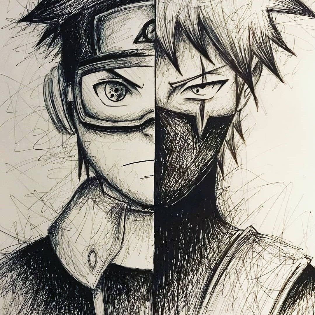 Скетч Обито и Какаши