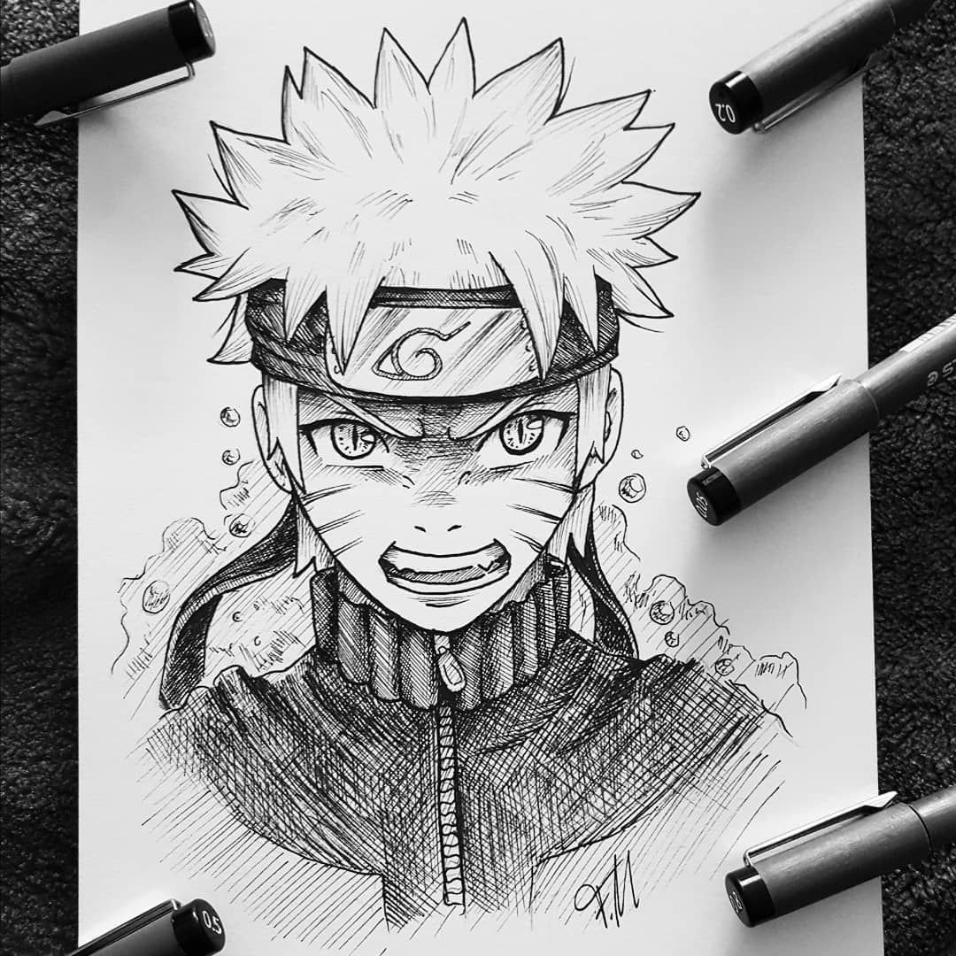 Наруто Манга скетч