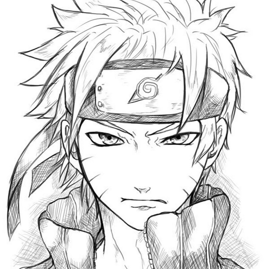 Наруто для срисовки