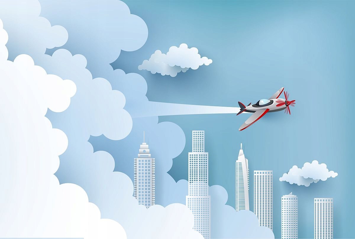 Фотообои самолет Графика