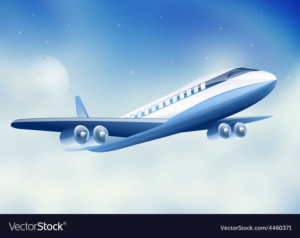 Рисунок самолетика идущего на взлет