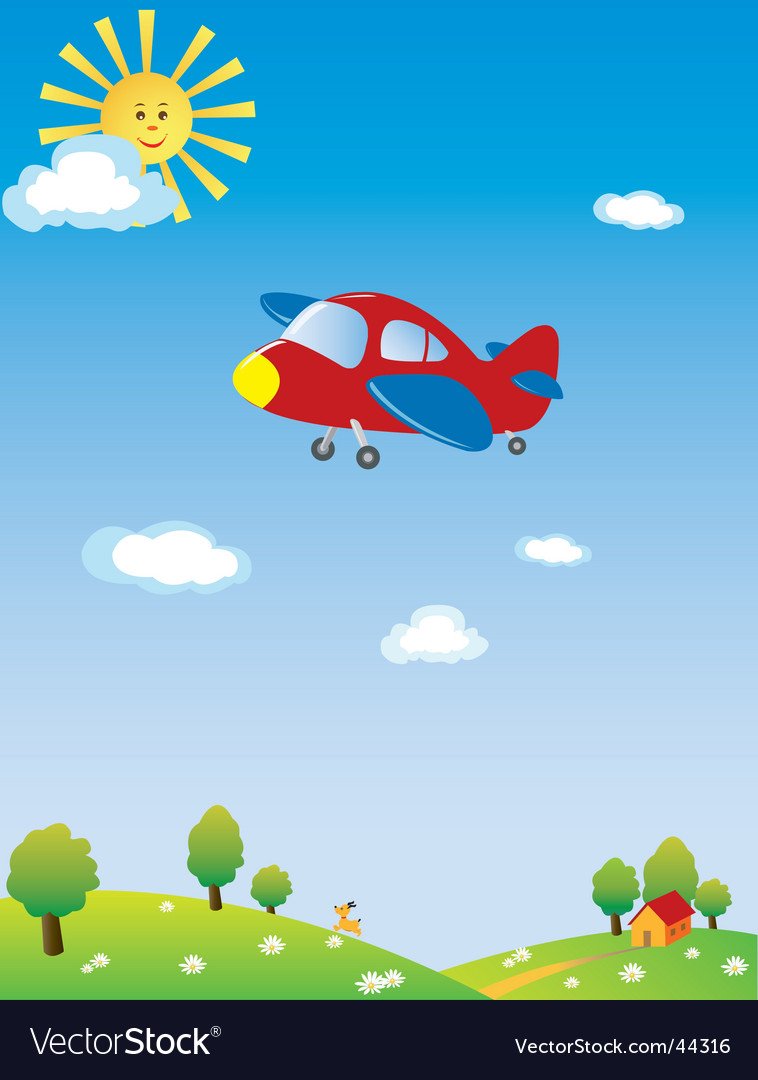 Детские самолетики в небе