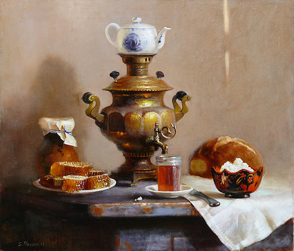 Чаепитие с самоваром