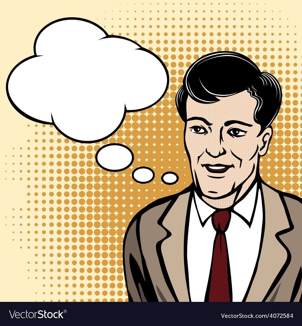 Человек говорит рисунок