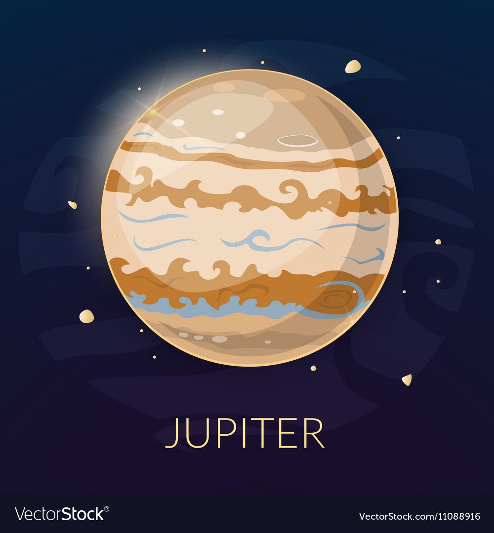 Планета Юпитер вектор