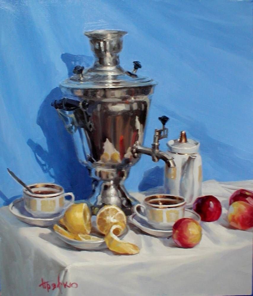 Чаепитие с самоваром