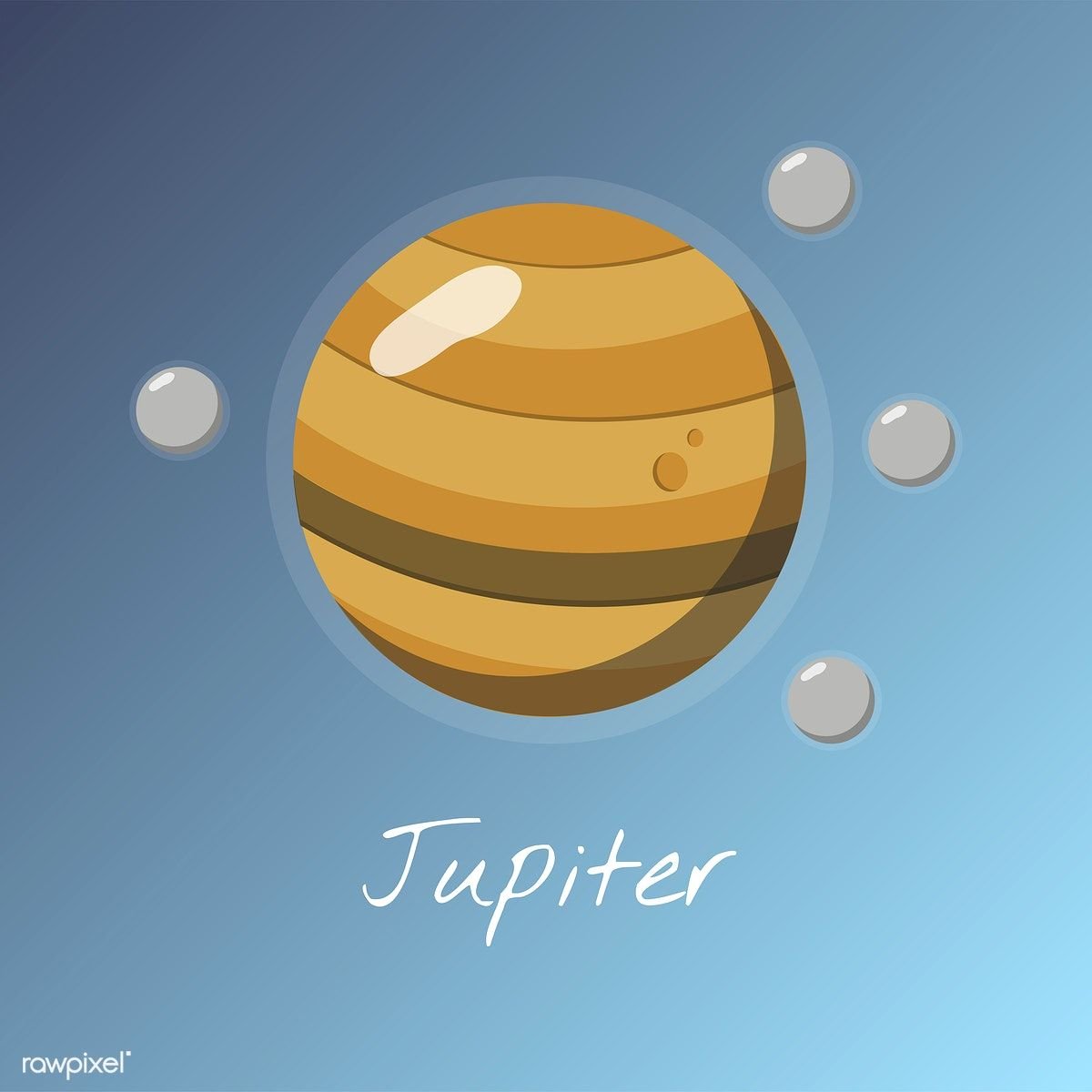 Поверхность Планета Юпитер мультяшная