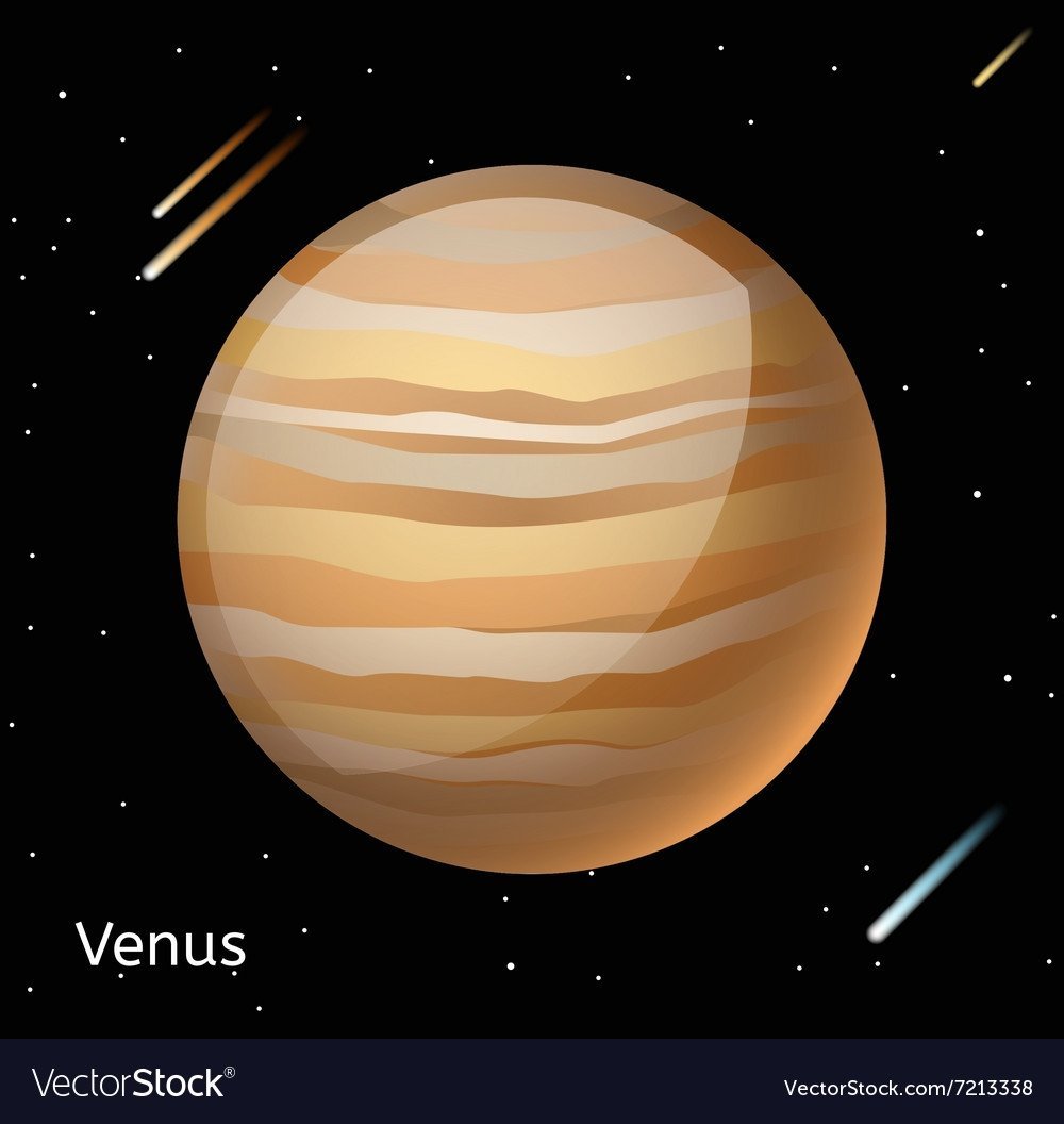 Венера рисунок планеты