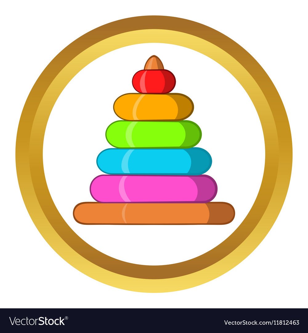 Пирамидка детская мультяшная