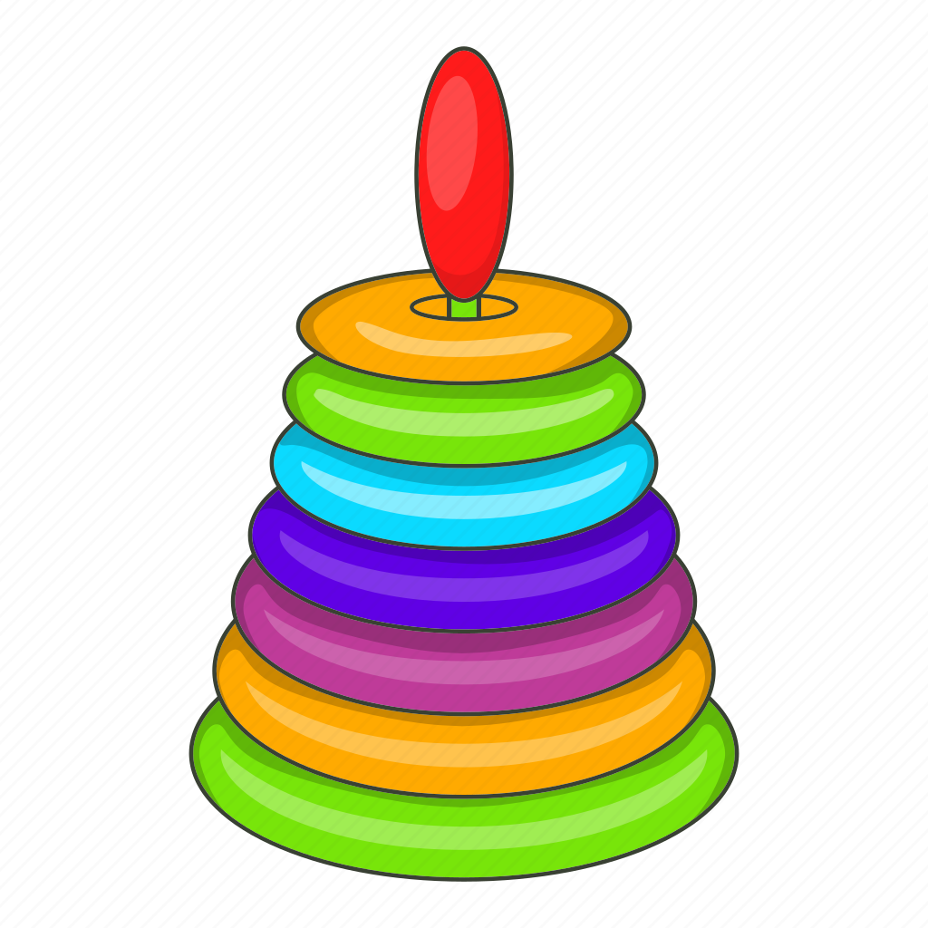 Ребенок с пирамидкой вектор