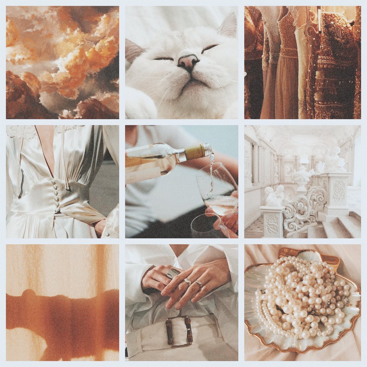 Эстетика коллаж бежевый