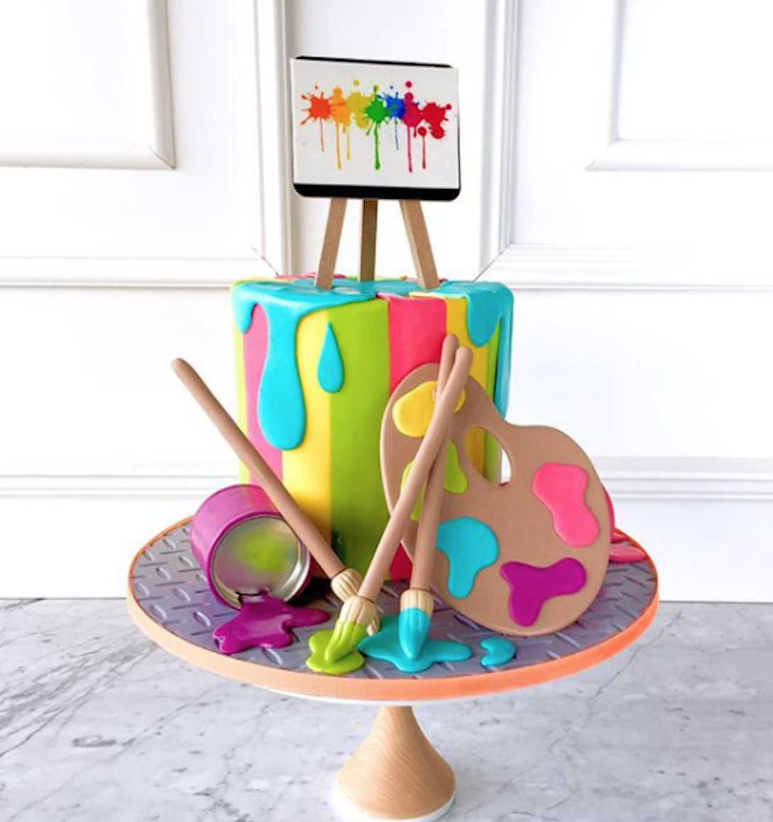 Торт для художницы