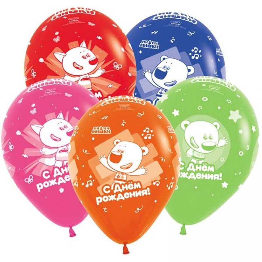 Т шар (12"/30 см) Лео и Тиг СДР ассорти пастель 3 цв 100 шт