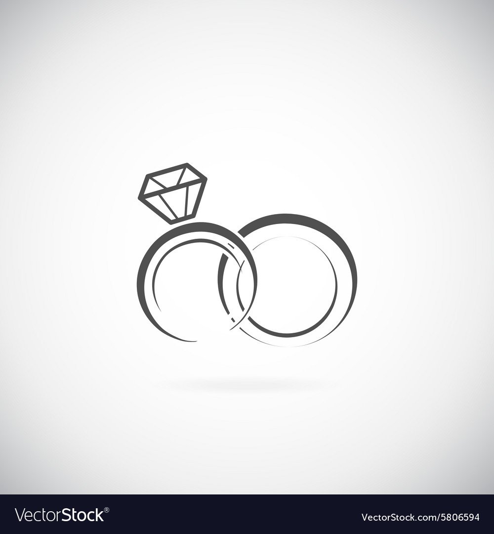 Обручальные кольца значок
