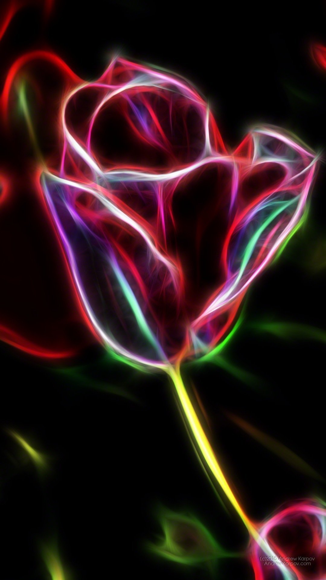 Неоновые цветы