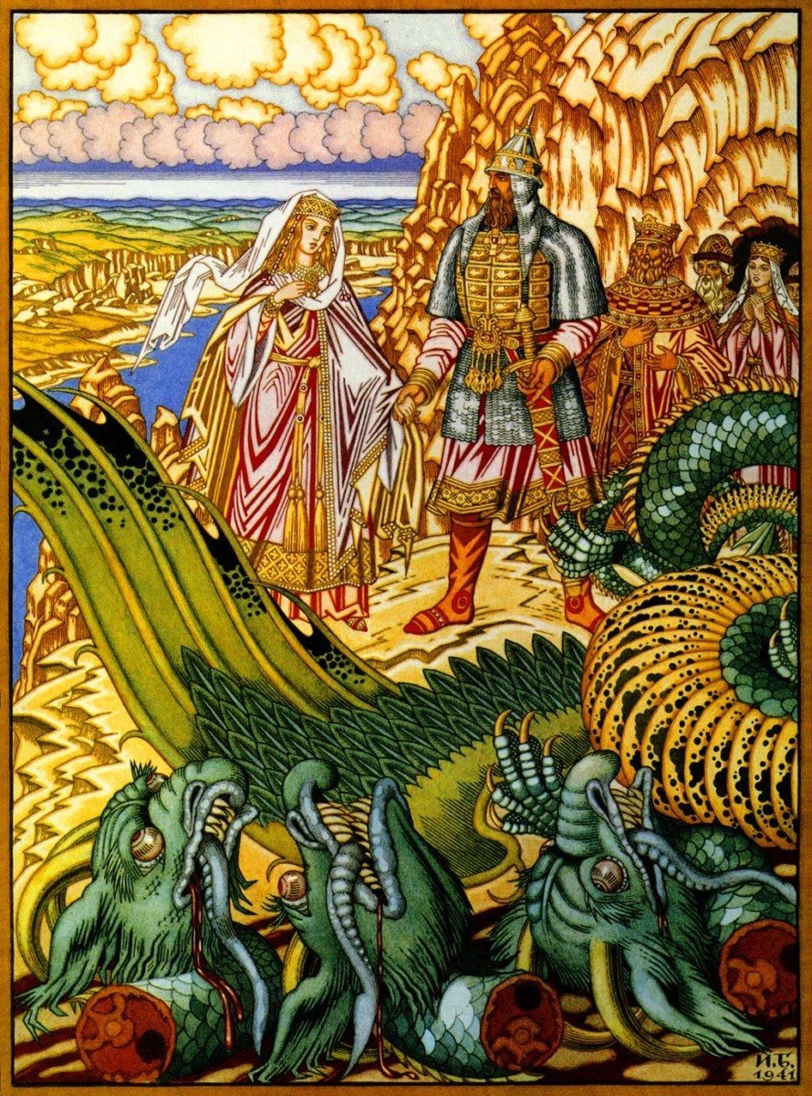 Добрыня Никитич иллюстрации к былинам