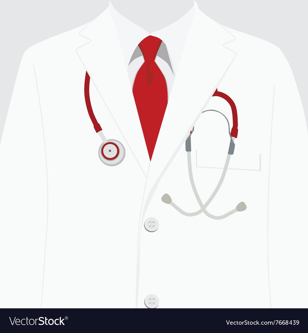 Халат доктора вектор