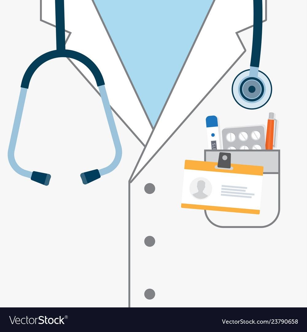 Врачебные векторные халаты